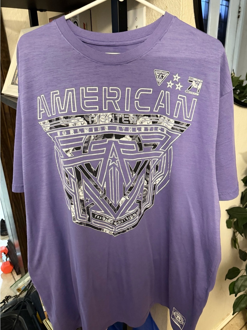 American Fighter Lavender Graphic Short-Sleeve Tee